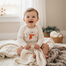 I'm a Little Frosty Snowman Long-Sleeve Baby Romper | Organic Cotton