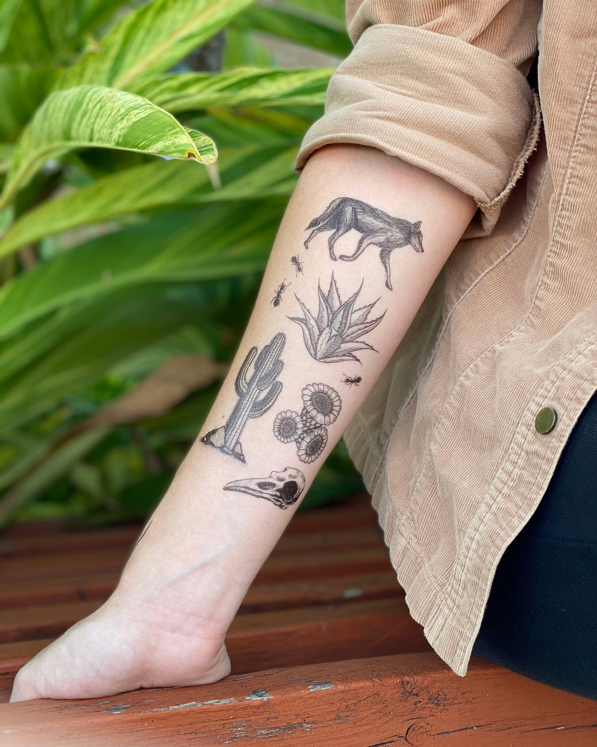 Desert Wild Temporary Tattoo