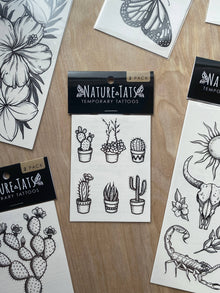 Potted Cactus Temporary Tattoo