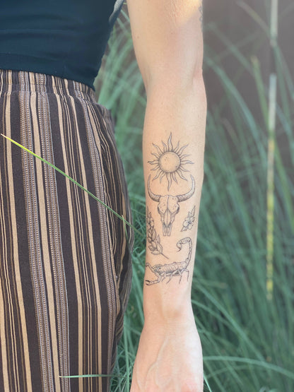 Sunlit South Temporary Tattoo