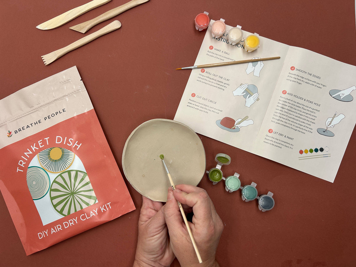 DIY Air Dry Clay Kit- Make Your Own Mushroom Dish