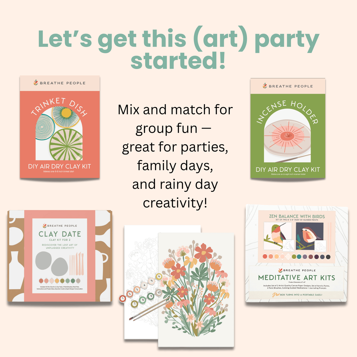 DIY Air Dry Clay Kit- Make Your Own Mushroom Dish