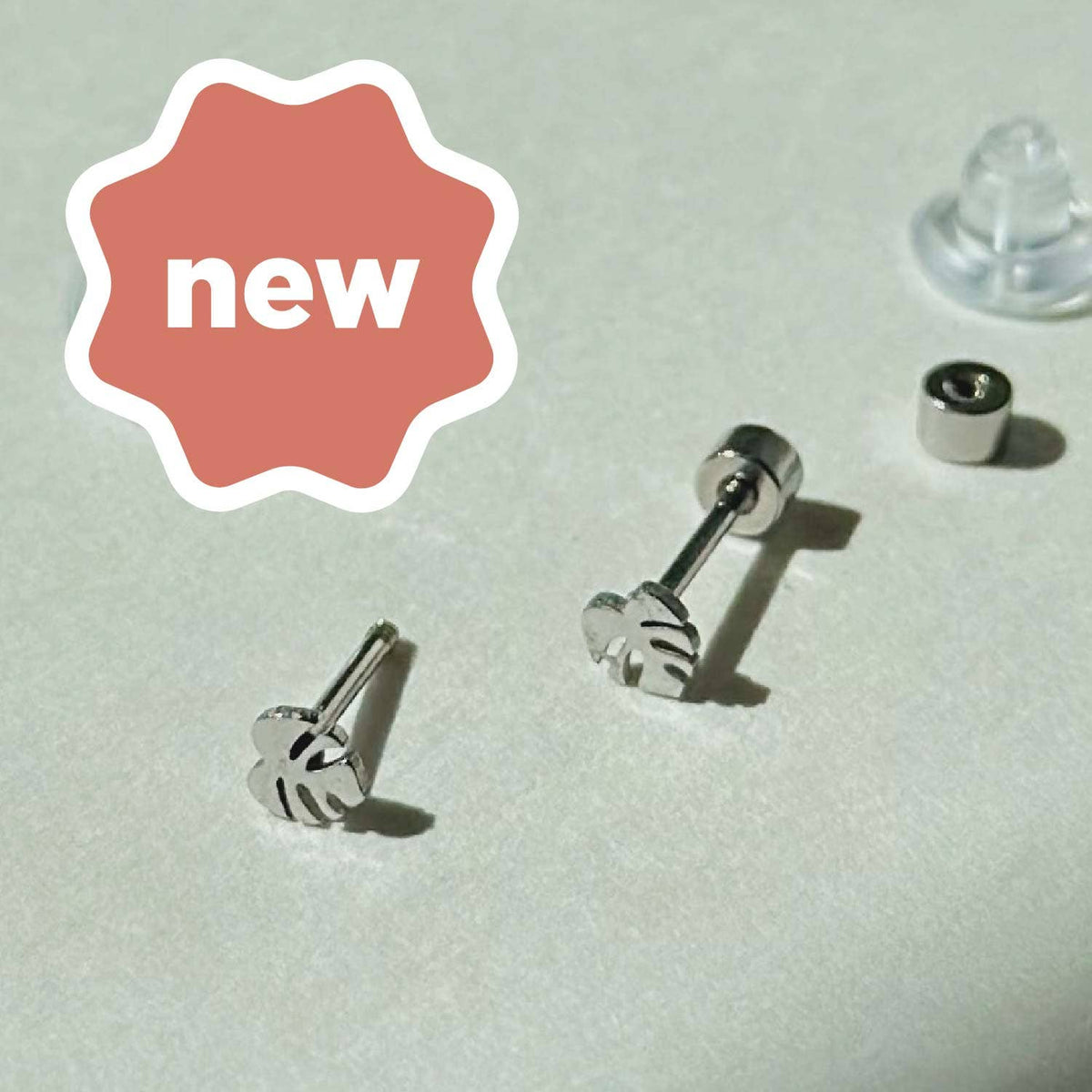 Flat Back Teeny Tiny Monstera Deliciosa Plant Studs