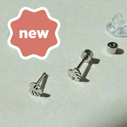 Flat Back Teeny Tiny Monstera Deliciosa Plant Studs