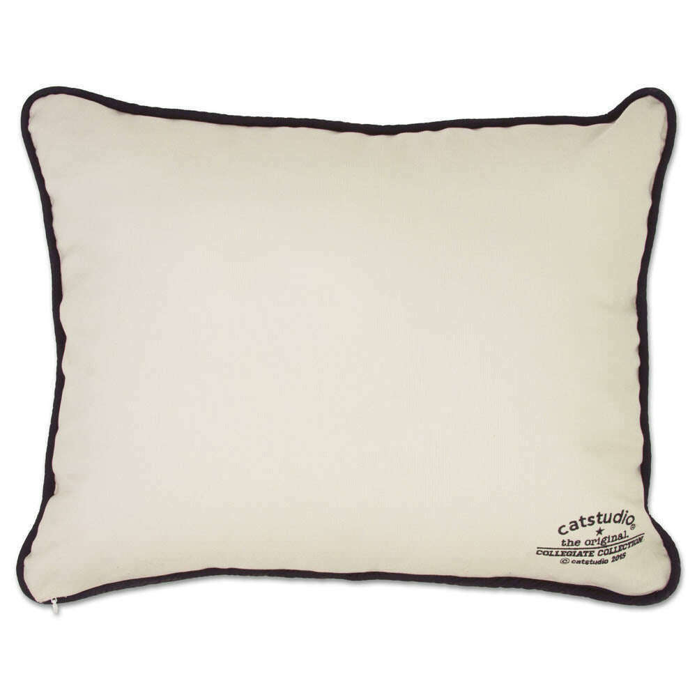 New York University (NYU) Collegiate Embroidered Pillow by CatStudio