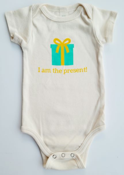 I Am the Present Short-Sleeve Romper
