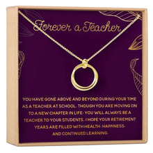 Retiring Teacher Necklace, Multiple Styles Jewelry