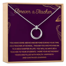 Retiring Teacher Necklace, Multiple Styles Jewelry