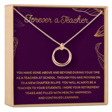 Retiring Teacher Necklace, Multiple Styles Jewelry