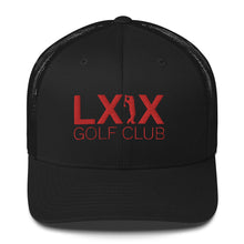 Swinger Logo Trucker Cap - Red Logo by LXIX GOLF CLUB
