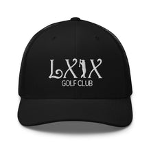 Curve Logo Trucker Cap - White Logo by LXIX GOLF CLUB — view 2