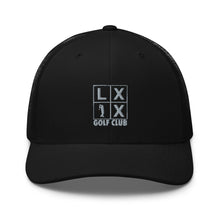 Four Box Logo Trucker Cap - Gray Logo by LXIX GOLF CLUB