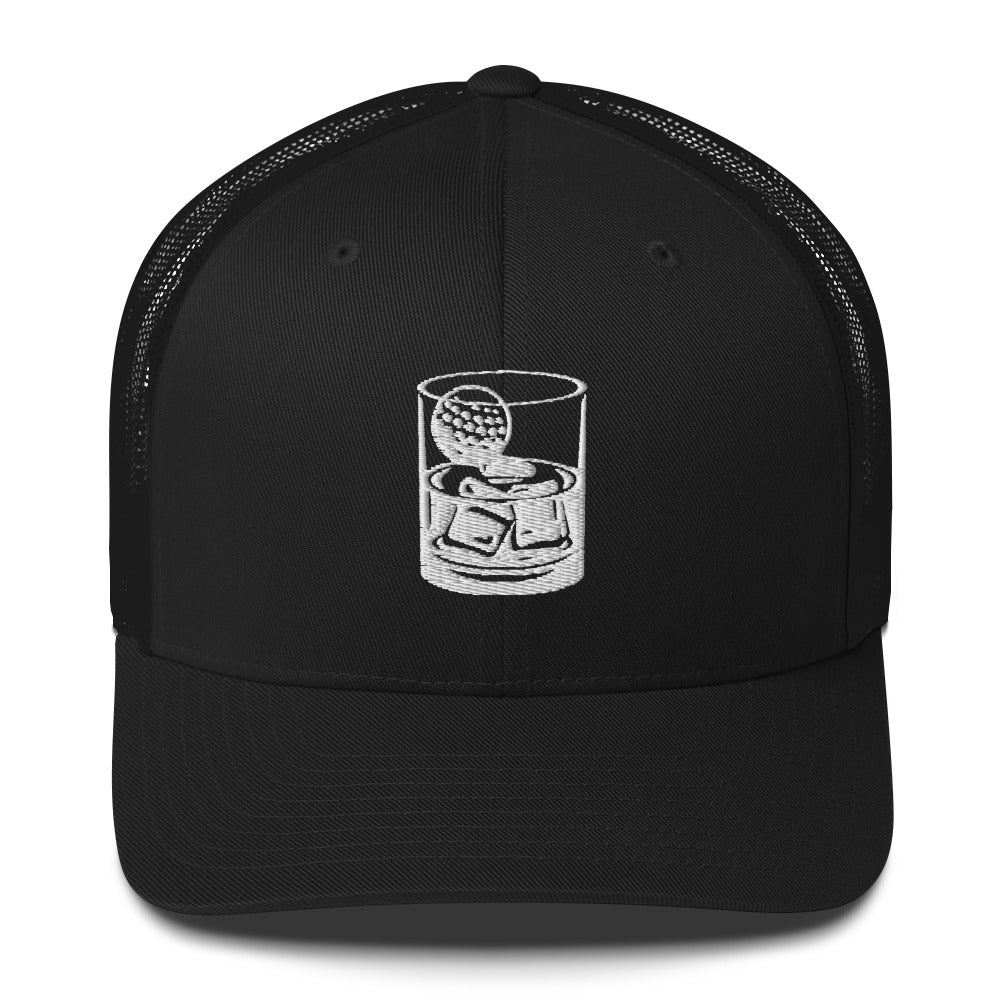 Whiskey Glass Trucker Cap by LXIX GOLF CLUB — view 2