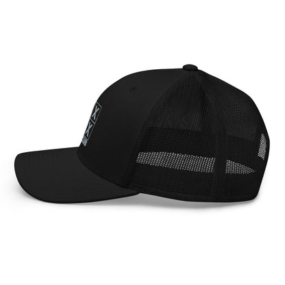Four Box Logo Trucker Cap - Gray Logo by LXIX GOLF CLUB — view 3
