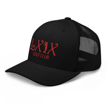 Curve Logo Trucker Cap - Red Logo by LXIX GOLF CLUB — view 4