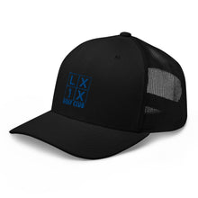 Four Box Logo Trucker Cap - Blue Logo by LXIX GOLF CLUB — view 4
