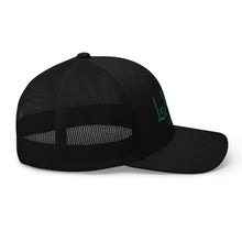 Curve Logo Trucker Cap - Green Logo by LXIX GOLF CLUB — view 5