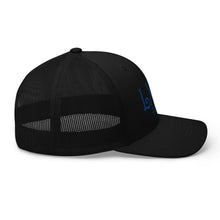 Curve Logo Trucker Cap - Blue Logo by LXIX GOLF CLUB — view 6