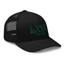 Curve Logo Trucker Cap - Green Logo by LXIX GOLF CLUB — view 6