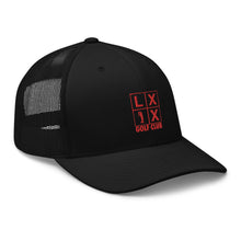 Four Box Logo Trucker Cap - Red Logo by LXIX GOLF CLUB — view 6
