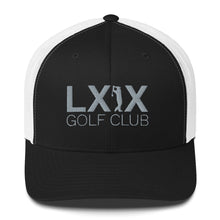 Swinger Logo Trucker Cap - Gray Logo by LXIX GOLF CLUB — view 2