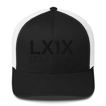 Swinger Logo Trucker Cap - Black Logo by LXIX GOLF CLUB — view 2