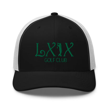 Curve Logo Trucker Cap - Green Logo by LXIX GOLF CLUB — view 7