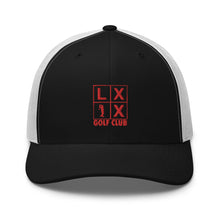 Four Box Logo Trucker Cap - Red Logo by LXIX GOLF CLUB — view 7