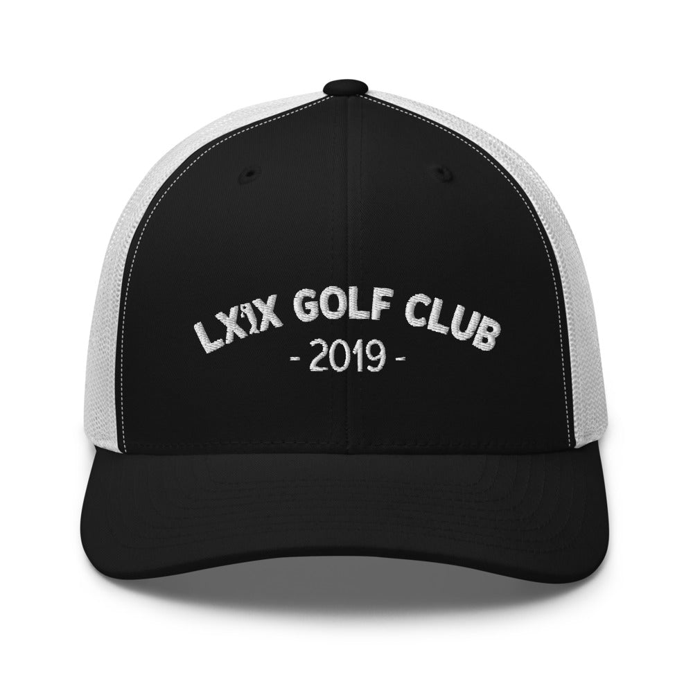 Arch Logo Trucker Cap - White Logo by LXIX GOLF CLUB — view 7