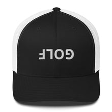 Upside Down Golf Trucker Cap - White Logo by LXIX GOLF CLUB — view 3