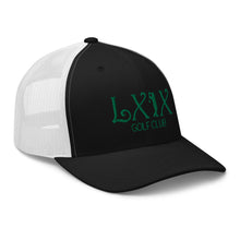 Curve Logo Trucker Cap - Green Logo by LXIX GOLF CLUB — view 12