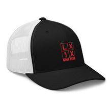 Four Box Logo Trucker Cap - Red Logo by LXIX GOLF CLUB — view 12