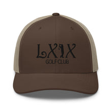 Curve Logo Trucker Cap - Black Logo by LXIX GOLF CLUB — view 31