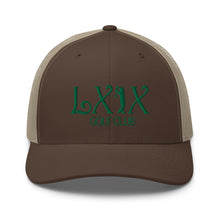 Curve Logo Trucker Cap - Green Logo by LXIX GOLF CLUB — view 31