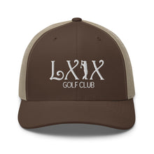 Curve Logo Trucker Cap - White Logo by LXIX GOLF CLUB — view 31