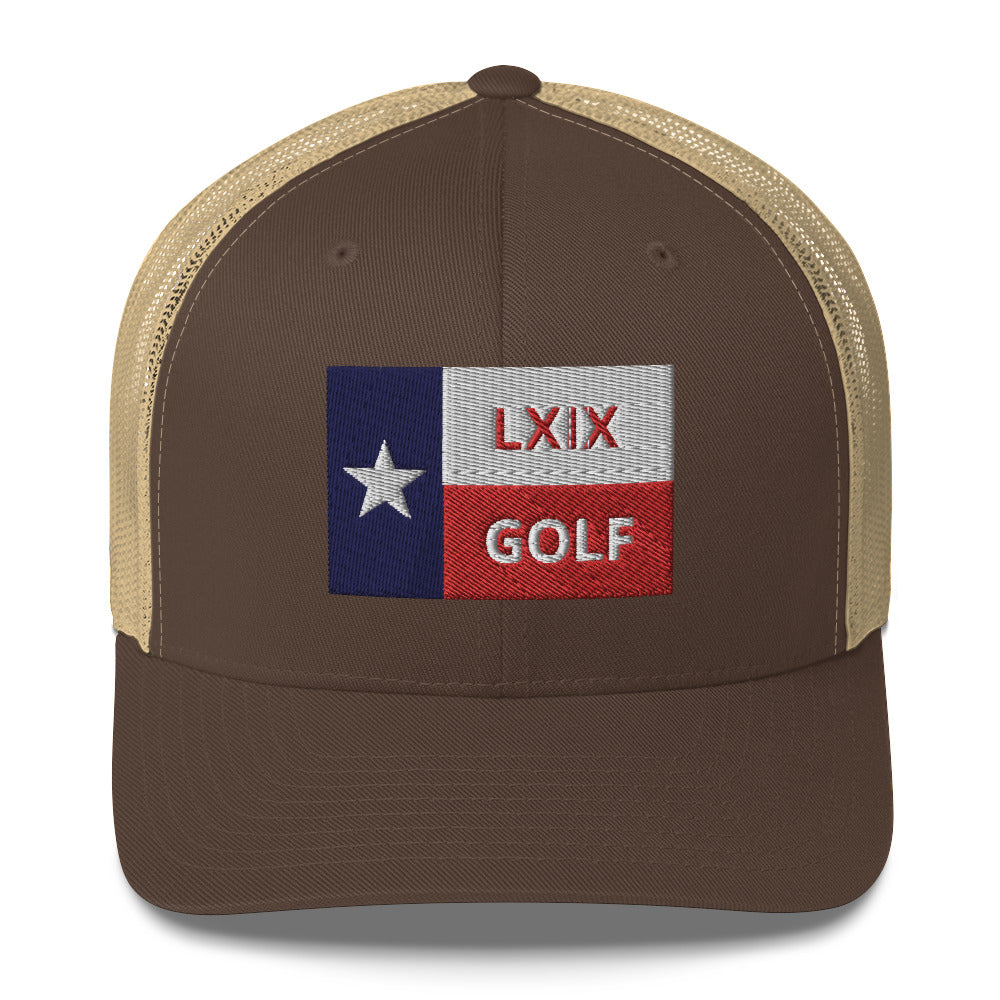 Texas Flag Trucker Cap by LXIX GOLF CLUB — view 4