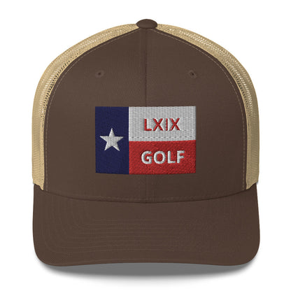 Texas Flag Trucker Cap by LXIX GOLF CLUB — view 4