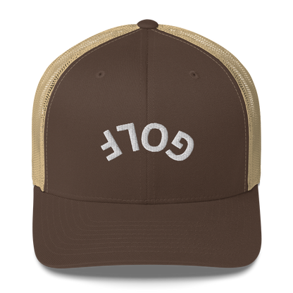 Upside Down Golf Arch Trucker Cap by LXIX GOLF CLUB — view 10