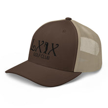 Curve Logo Trucker Cap - Black Logo by LXIX GOLF CLUB — view 34