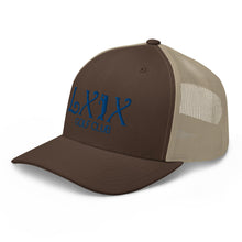 Curve Logo Trucker Cap - Blue Logo by LXIX GOLF CLUB — view 35