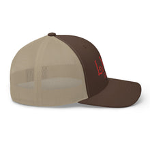 Curve Logo Trucker Cap - Red Logo by LXIX GOLF CLUB — view 35