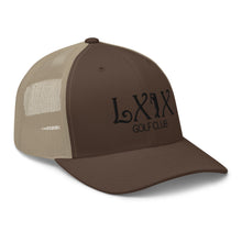 Curve Logo Trucker Cap - Black Logo by LXIX GOLF CLUB — view 36