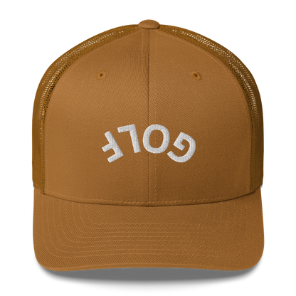 Upside Down Golf Arch Trucker Cap by LXIX GOLF CLUB — view 12