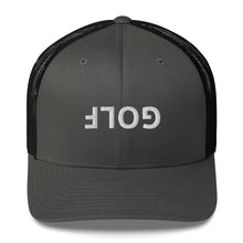 Upside Down Golf Trucker Cap - White Logo by LXIX GOLF CLUB — view 5