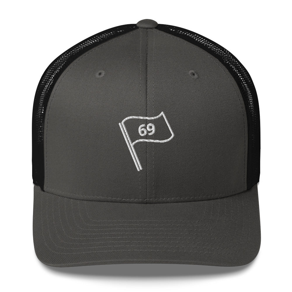 69 Flag Trucker Cap by LXIX GOLF CLUB — view 6