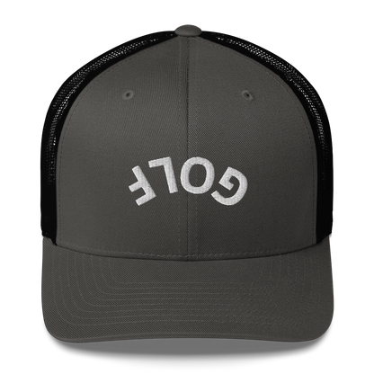 Upside Down Golf Arch Trucker Cap by LXIX GOLF CLUB — view 6