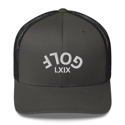Upside Down LXIX Golf Arch Trucker Cap by LXIX GOLF CLUB — view 7