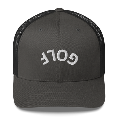 Upside Down Golf Arch Trucker Cap by LXIX GOLF CLUB — view 7