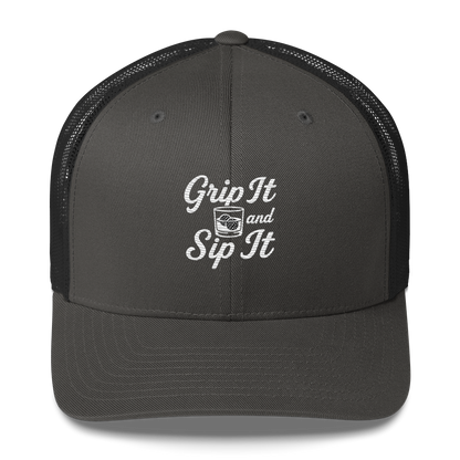Grip It and Sip It Golf Trucker Hat by LXIX GOLF CLUB — view 6