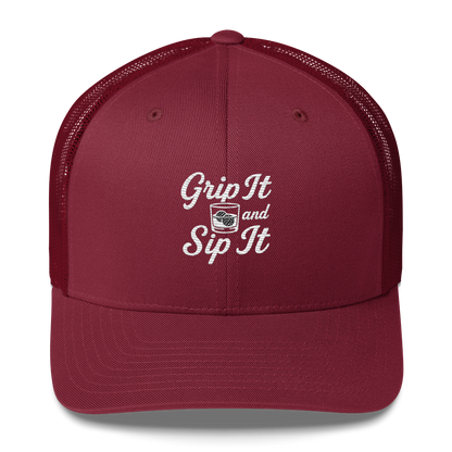 Grip It and Sip It Golf Trucker Hat by LXIX GOLF CLUB — view 7